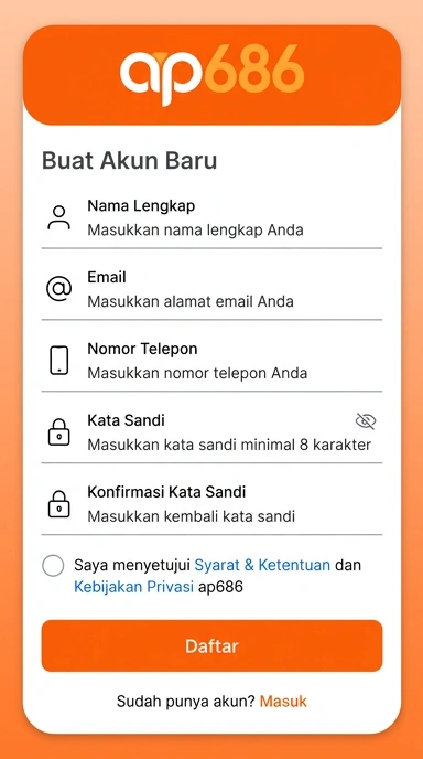 Panduan Lengkap Registrasi Akun Baru ap686