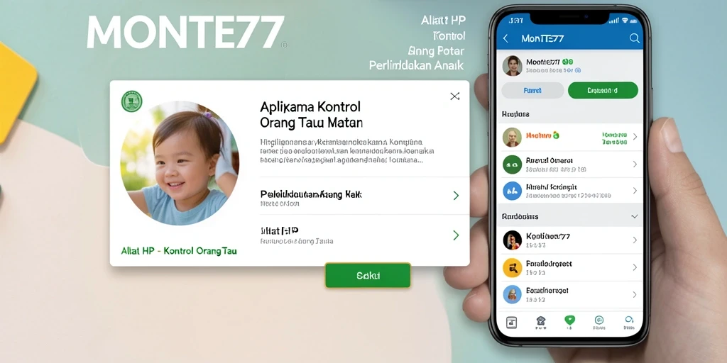 Tampilan antarmuka MONTE77 untuk kontrol orang tua yang praktis.