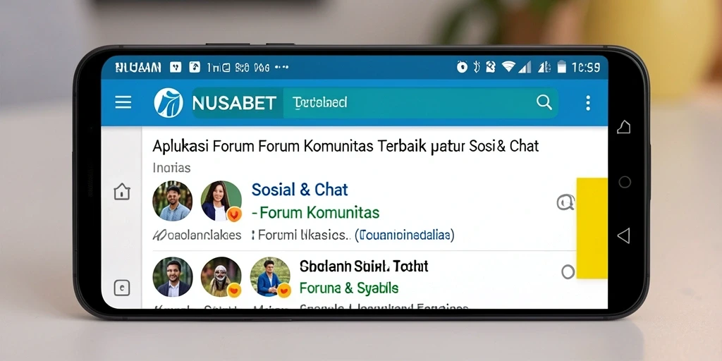 Tampilan antarmuka NUSABET yang intuitif untuk komunitas.