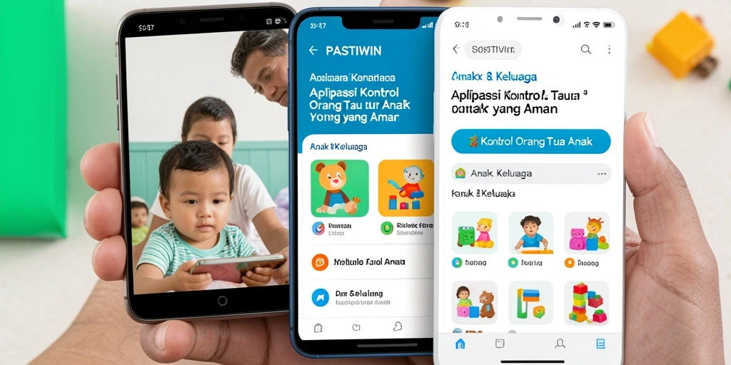 Antarmuka utama PASTIWIN dengan fitur kontrol orang tua yang intuitif.