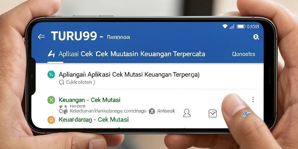Antarmuka TURU99 menampilkan riwayat mutasi keuangan dengan jelas.